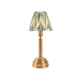 Brushed Aged Brass Plate & Cotswold Green Fabric