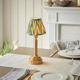 Brushed Aged Brass Plate & Cotswold Green Fabric