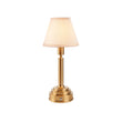 Brushed Aged Brass Plate & Vintage White Fabric