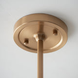 Brushed Aged Brass Plate & Pearl Grey Fabric
