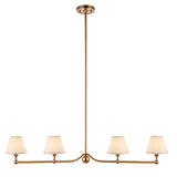 Brushed Aged Brass Plate & Vintage White Fabric