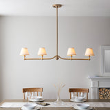 Brushed Aged Brass Plate & Vintage White Fabric