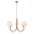 Brushed Aged Brass Plate & Vintage White Fabric