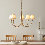 Brushed Aged Brass Plate & Vintage White Fabric