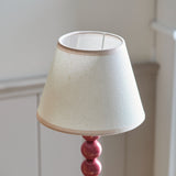 Gloss Pink Clay Paint & Vintage White Fabric