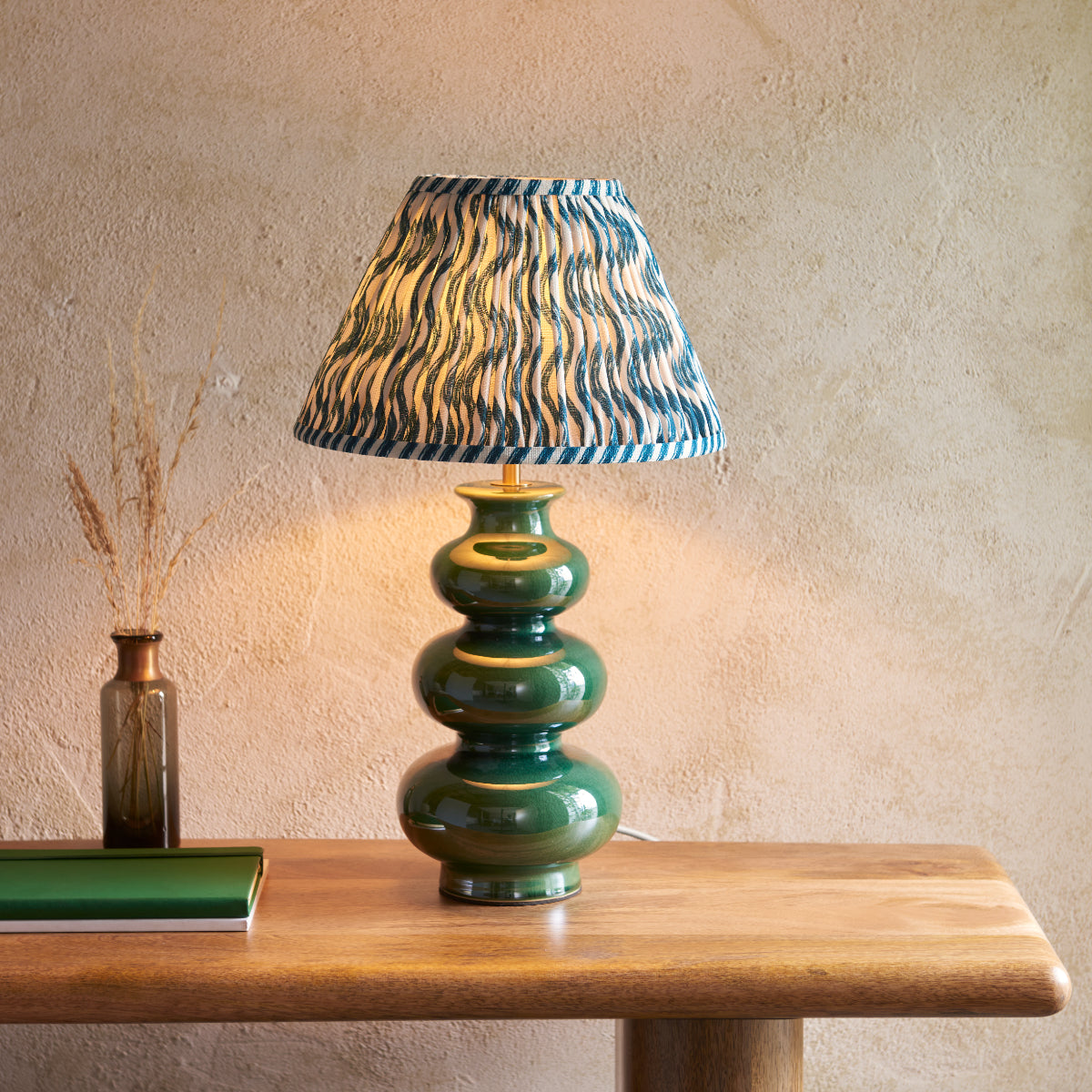 Marlin Blue Fabric & Gloss Green Glaze