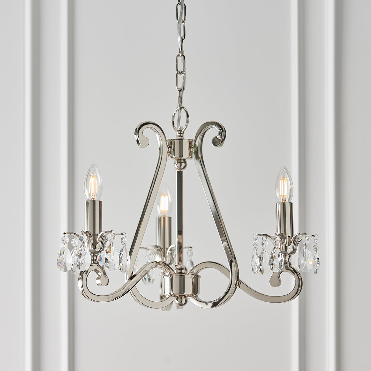 Polished nickel with White shade