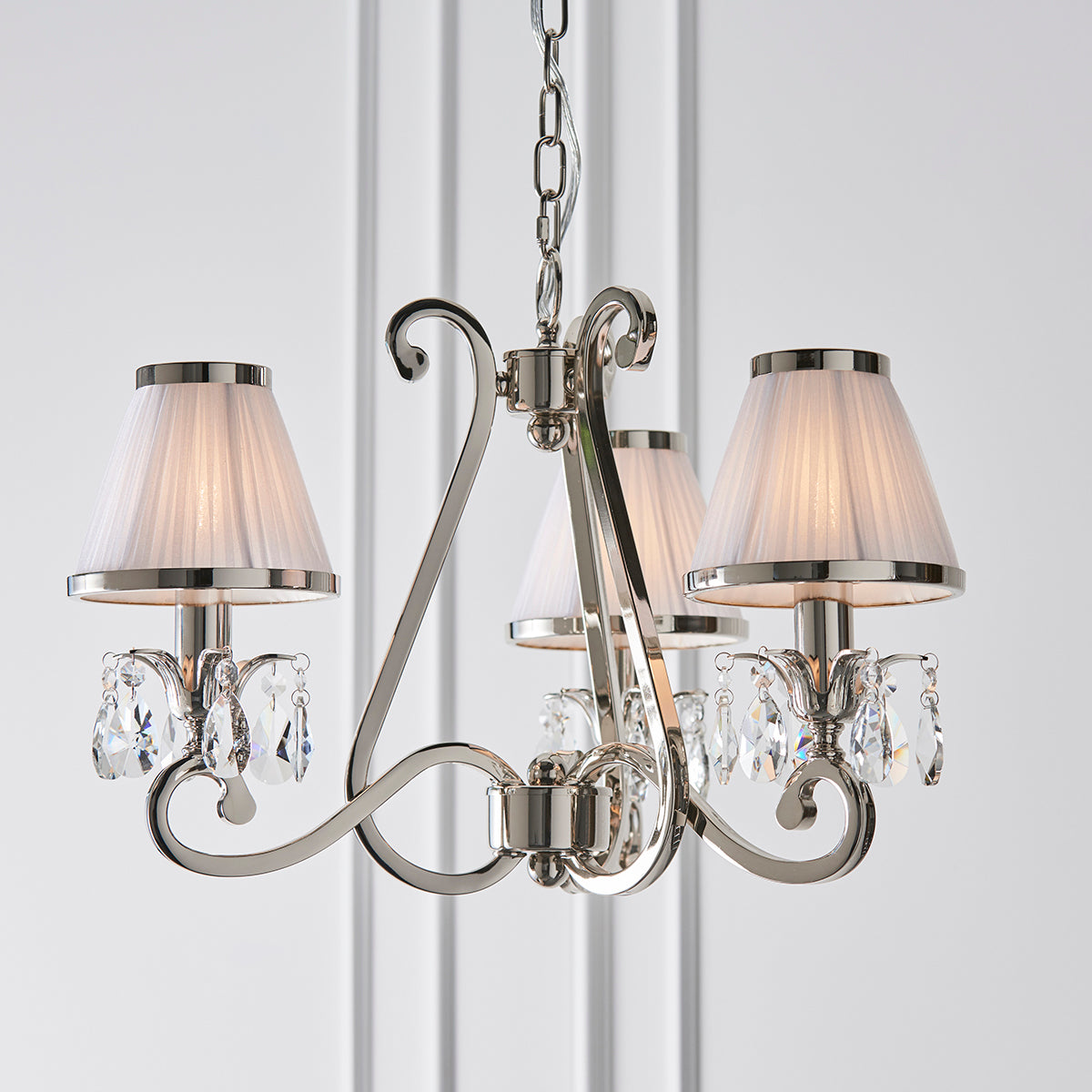 Polished nickel with White shade