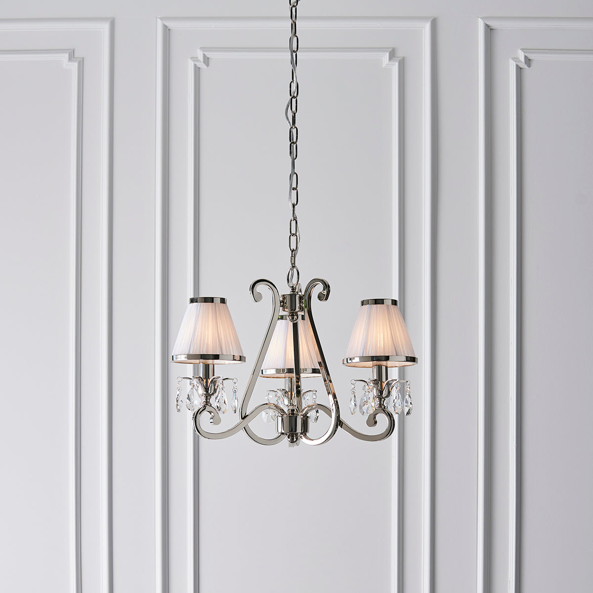 Polished nickel with White shade