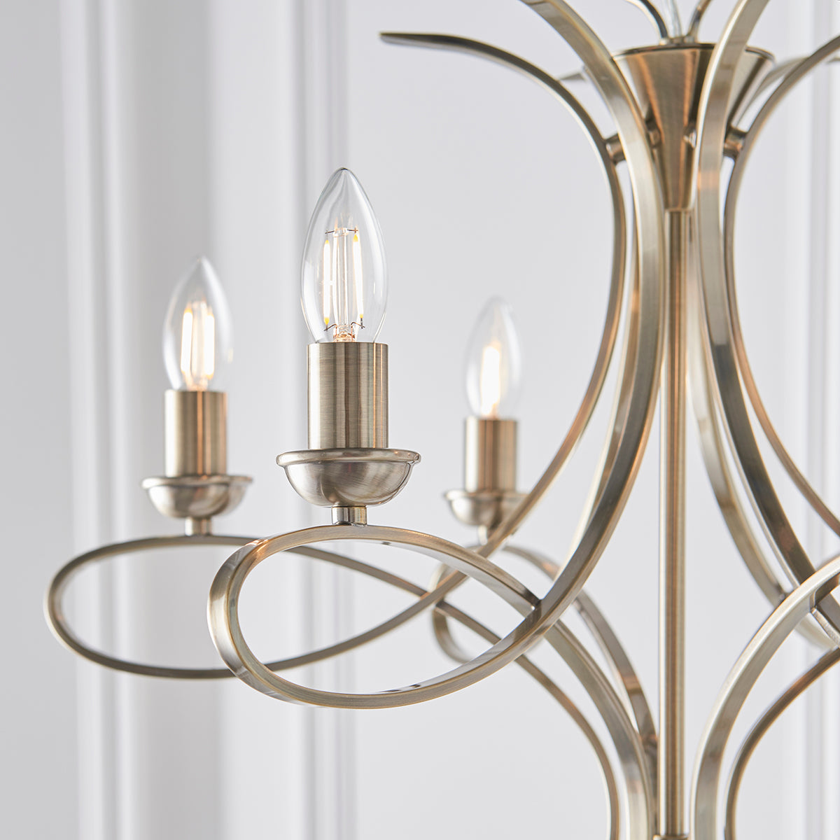 Brushed brass plate