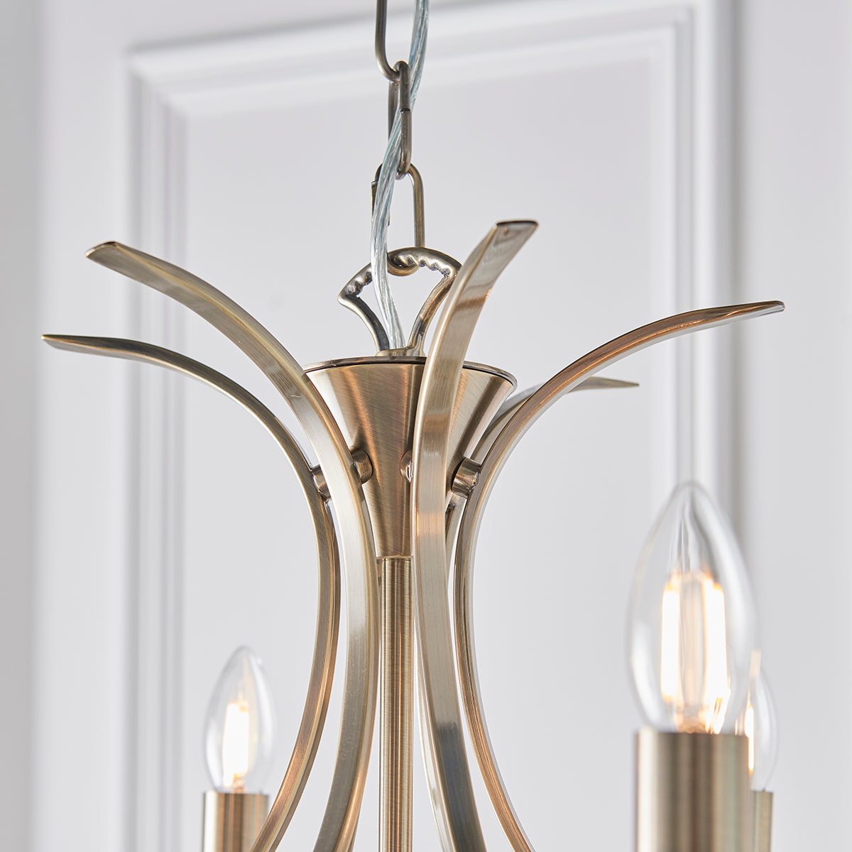 Brushed brass plate