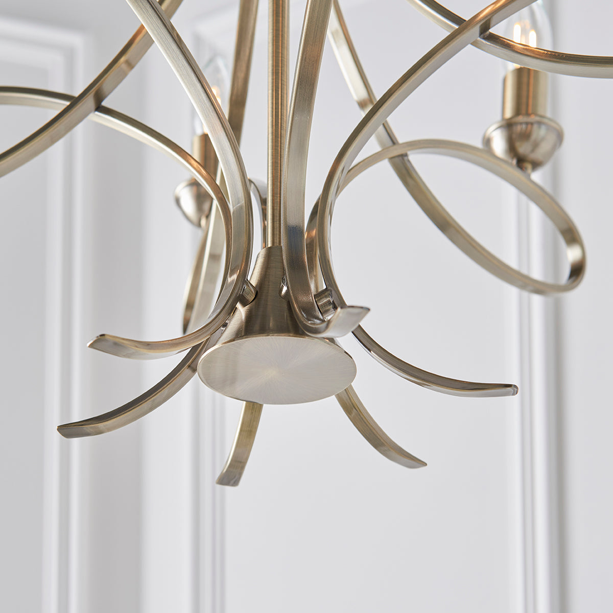 Brushed brass plate