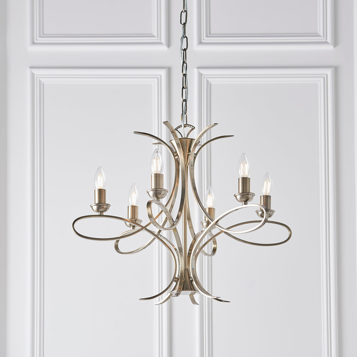 Brushed brass plate