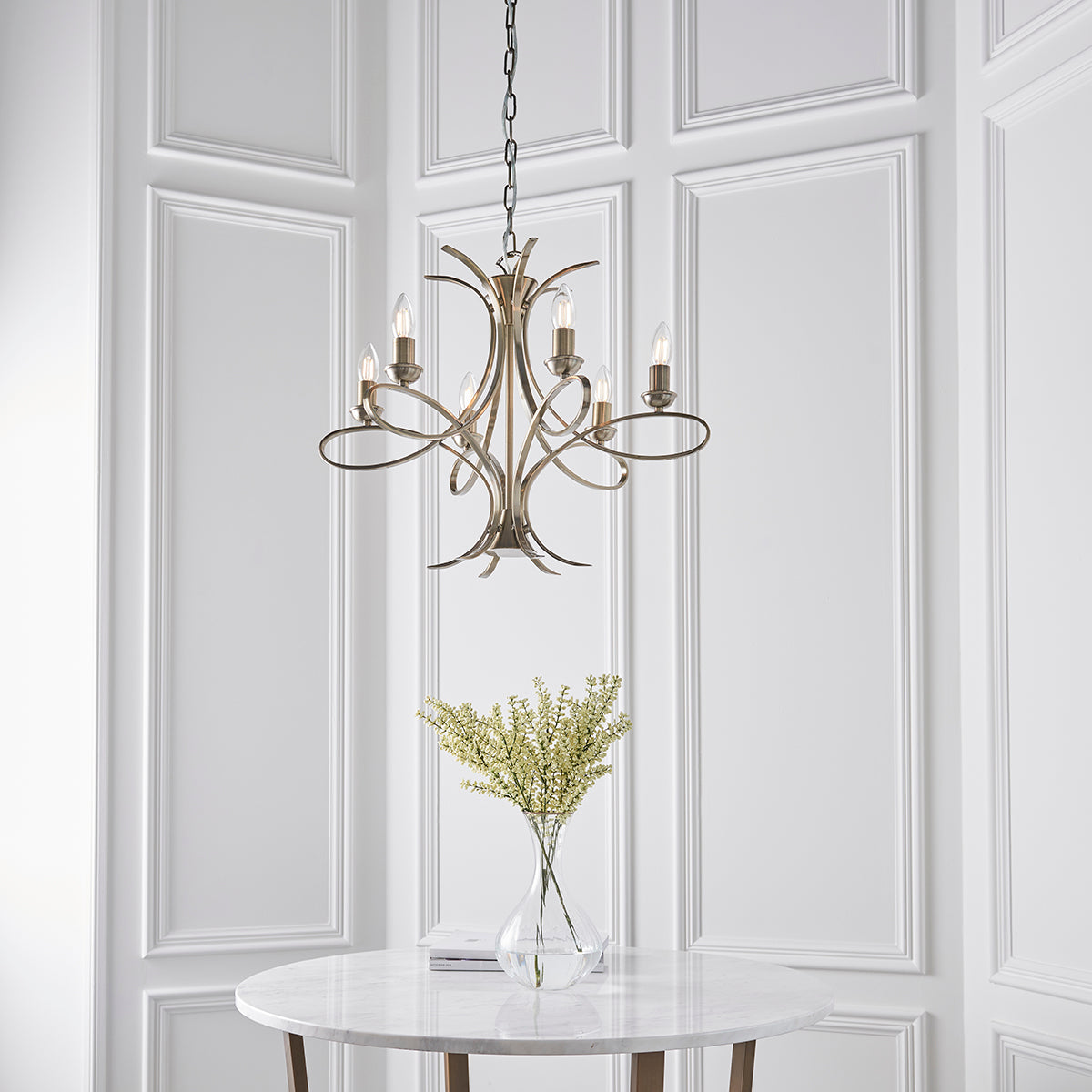 Brushed brass plate