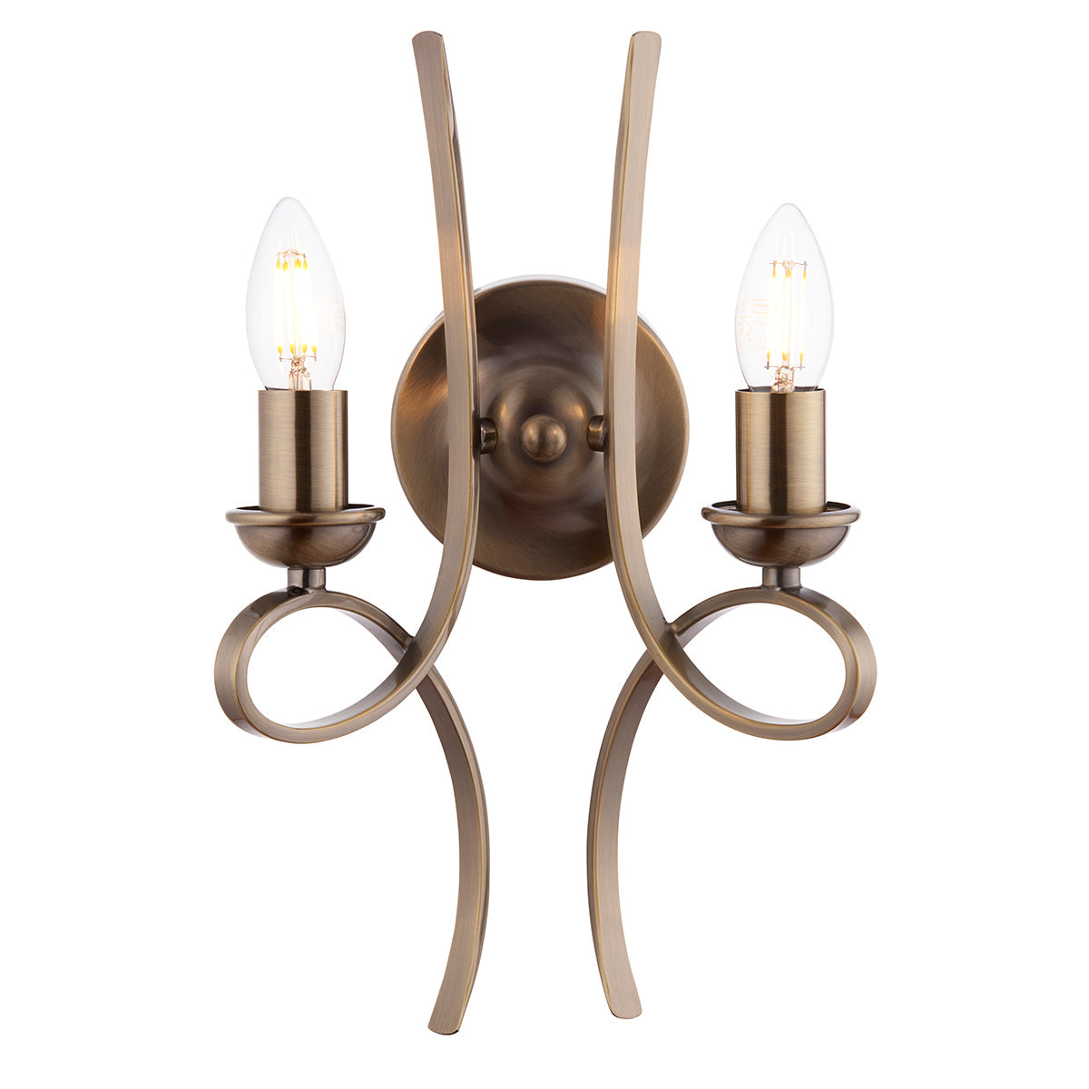 Brushed brass plate