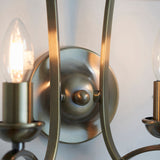 Brushed brass plate