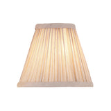 Beige fabric and antique brass plate 6 Inch