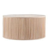 Beige fabric and gloss white 18 Inch