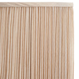 Beige fabric and gloss white 18 Inch