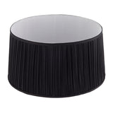 Black organza and gloss white 17 Inch