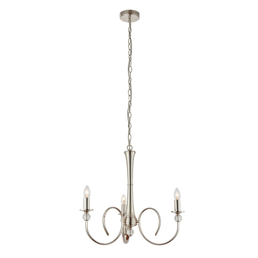 Polished nickel plate and clear crystal