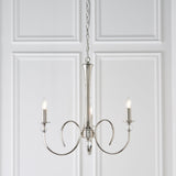 Polished nickel plate and clear crystal