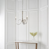 Polished nickel plate and clear crystal
