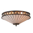 Tiffany glass and satin black