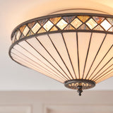 Tiffany glass and satin black