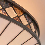 Tiffany glass and satin black