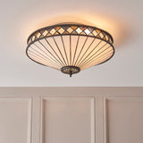 Tiffany glass and satin black