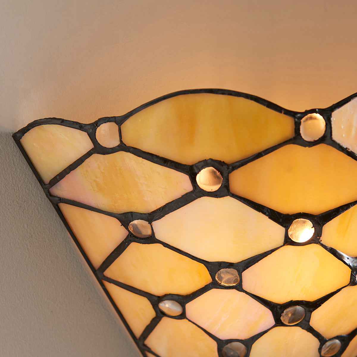 Tiffany glass and matt black