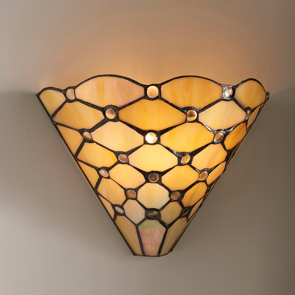 Tiffany glass and matt black