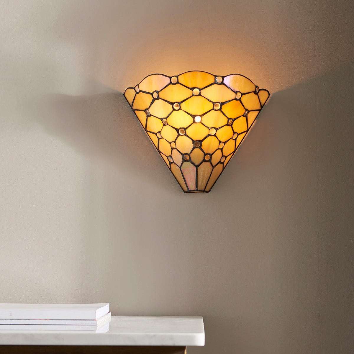 Tiffany glass and matt black