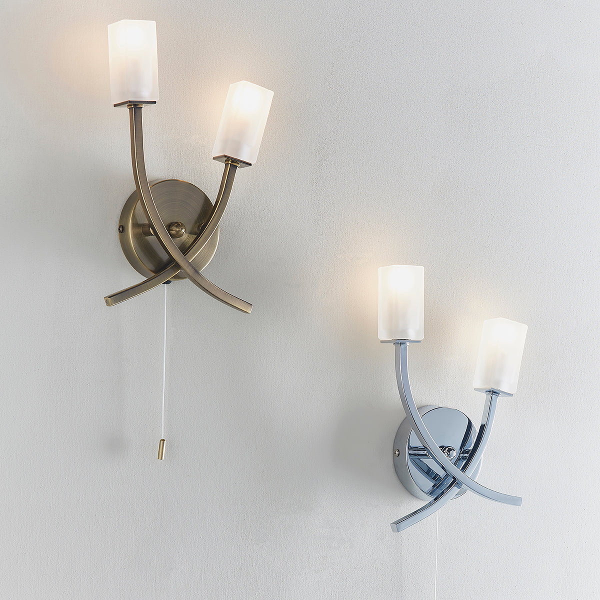 Miles Chrome Wall Light