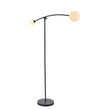 See-saw Floor Lamp in Black and Opal