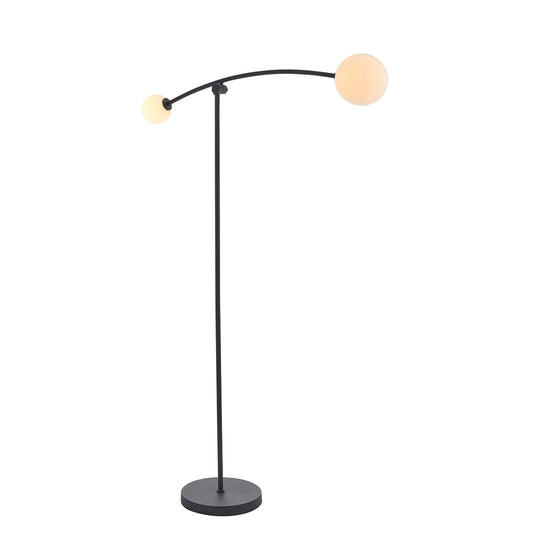 See-saw Floor Lamp in Black and Opal