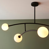 See-saw Ceiling Light in Black and Opal