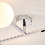 Chrome plate & matt opal glass