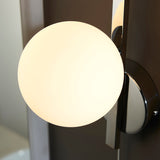 Chrome plate & matt opal glass