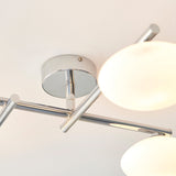 Chrome plate & matt opal glass