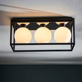 Matt black & matt opal glass