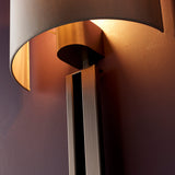 Brushed bronze & mink satin fabric