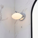 Chrome plate & opal glass