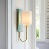 Satin brass plate & vintage white fabric