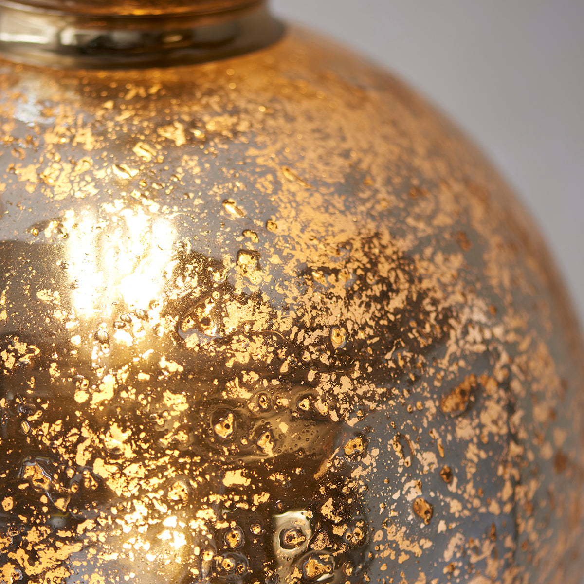 Brass plate & mercury glass