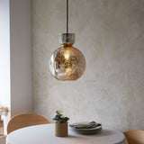 Brass plate & mercury glass