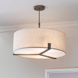Elm Pendant in Bronze and Beige