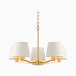 Brushed satin gold & vintage white fabric