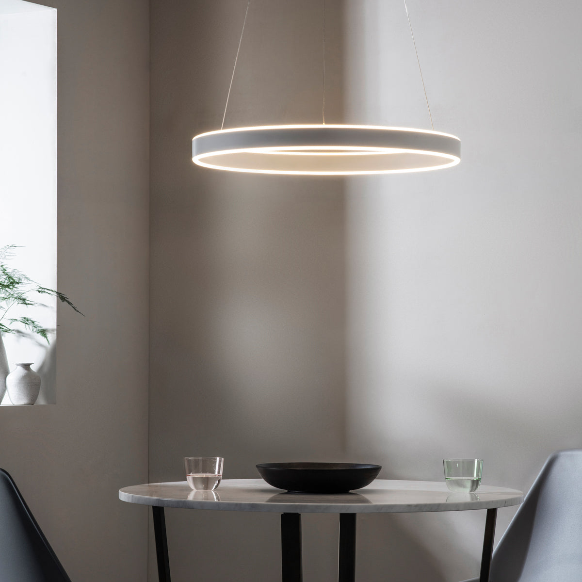 Tatum Modern Pendant in Silver